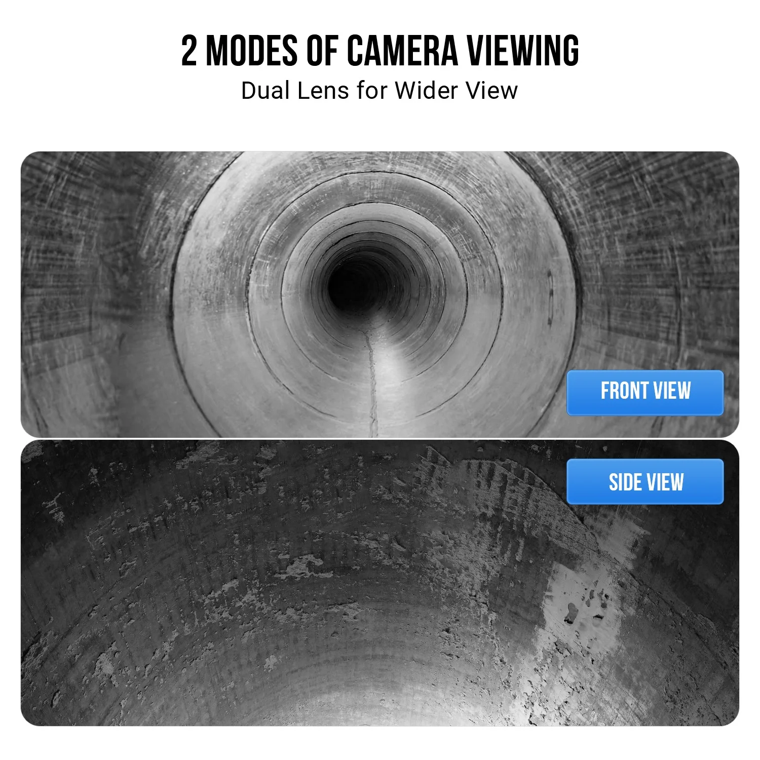 new model 1080P HD borescope 3X digital zoom Dual lens 4.3inch screen IPS high definition display endoscopy camera