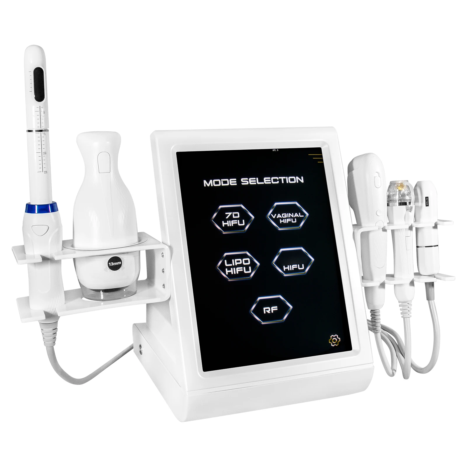 Newest Portable Hifu 13d 2mhz  Hifu 9d Profissional Macro Focused 12d Machine Skincare Machine 5 in 1