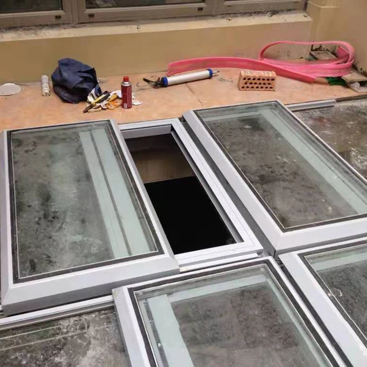 Top quality sliding skylights with great price for flat roof wingow