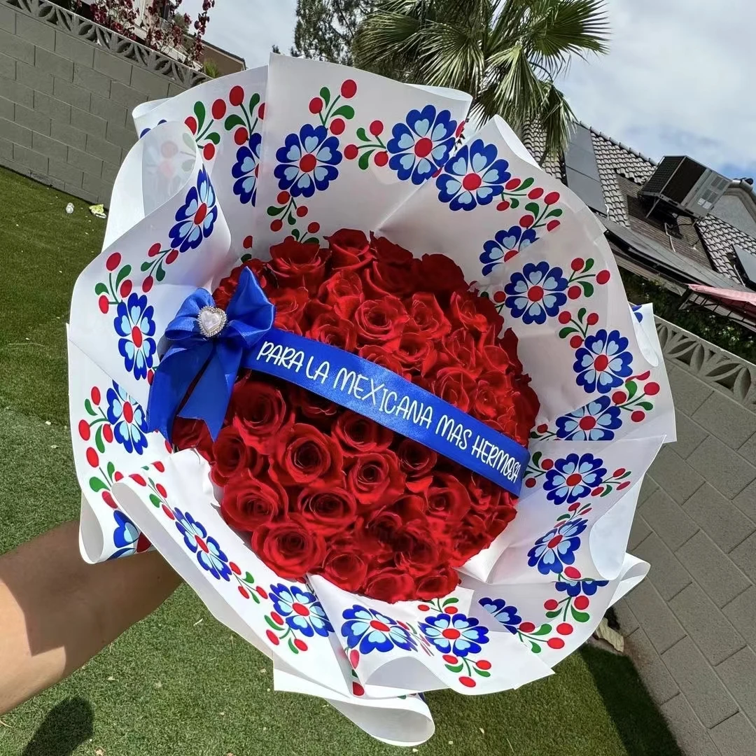 hot selling Small Flowers Mexico New Design Flower Wrapping Paper Floral Supplies Materials paper wrapping flower gift wrapping
