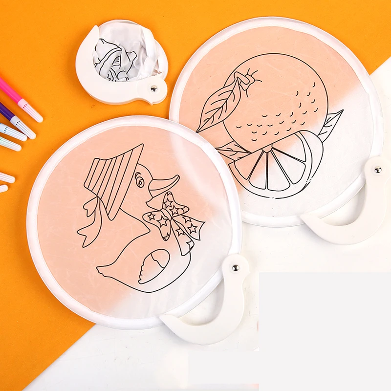 Складные бамбуковые изделия, изготовленные на заказ Пустые Детские художественные Материалы для творчества, группа веера, подарок, ручная роспись, бумажный веер, складной веер