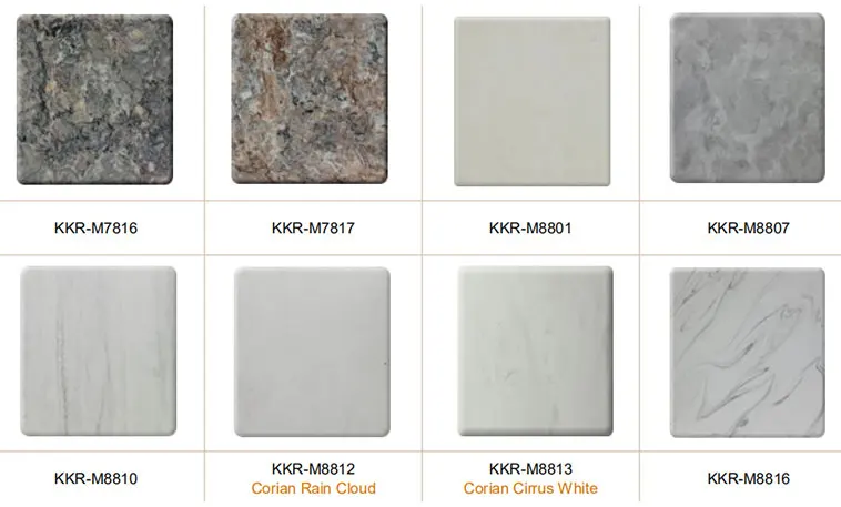 Artificial Stone Panel Use Quartz-like Kitchen Countertop Polymarble Acrylic Solid Surface Sheet