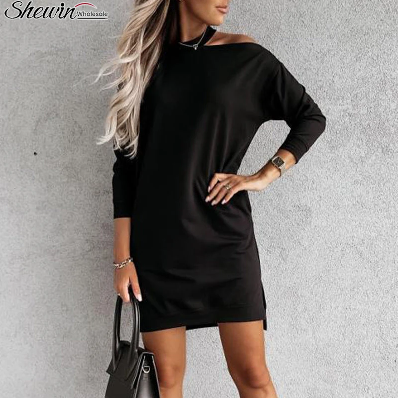 New Arrivals 2023 Fashion Boutique sexy Abstract Color Block printed Casual women dresses