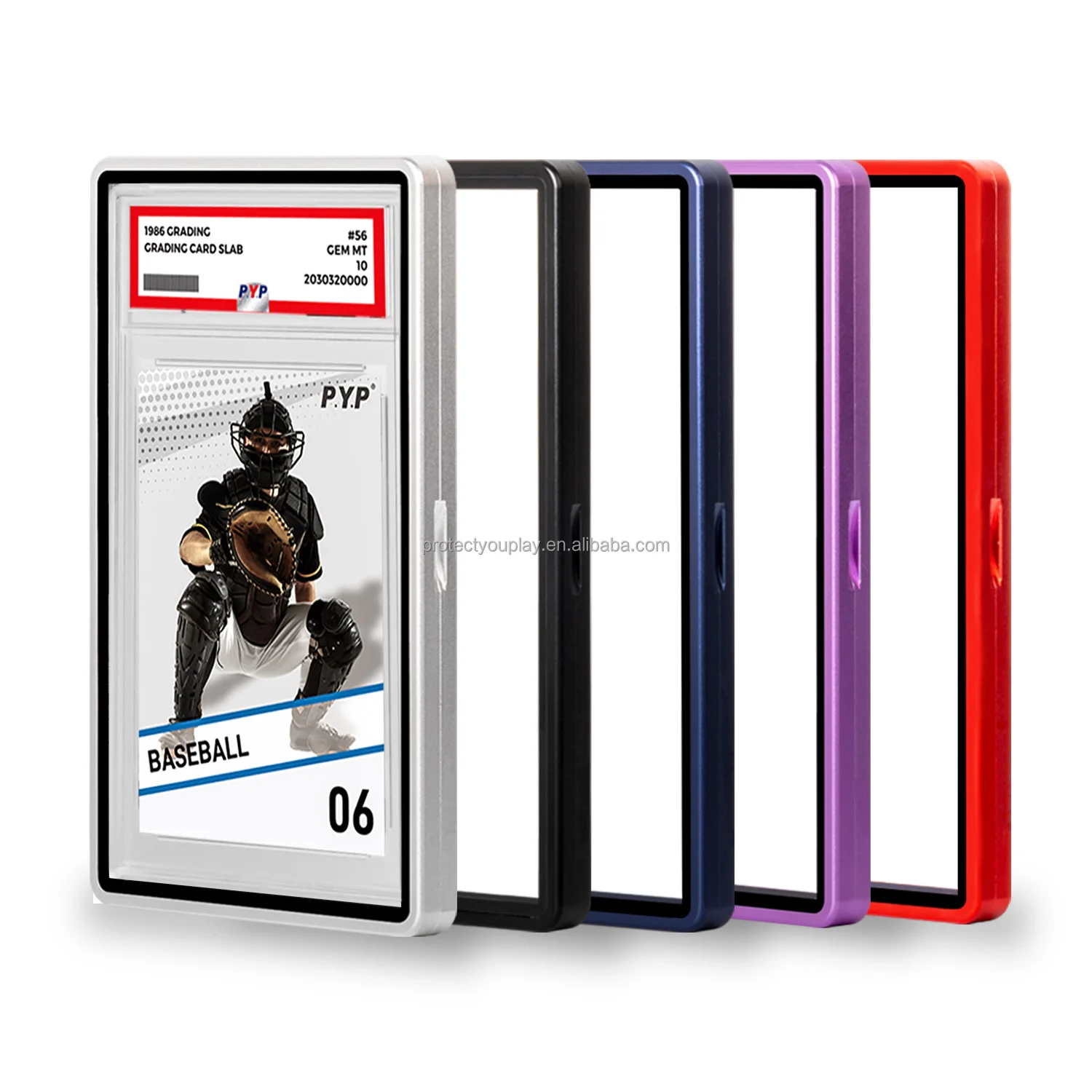 Magnetic Graded Card Display Case Metal Protective Bumper Guard Holder BGS TCG MTG Sports Pokemon Plastic P SA Graded Cards