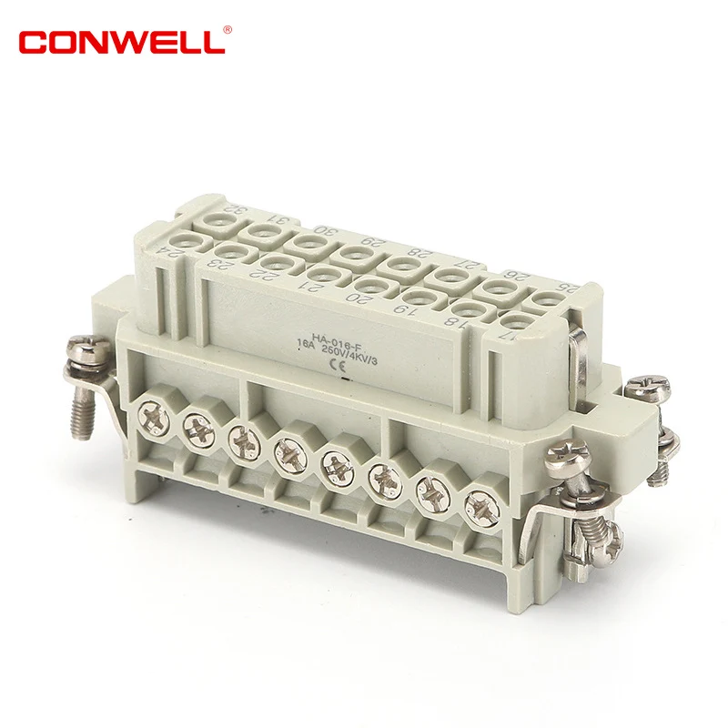 HA Series Heavy Duty Connector Plug 16a 32 -контактный винт вставка