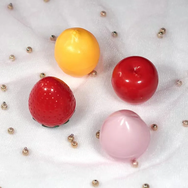 Travel Storage Fashion Colorful Custom Antique Cute Plastic Contact Lens Case Fruit Design