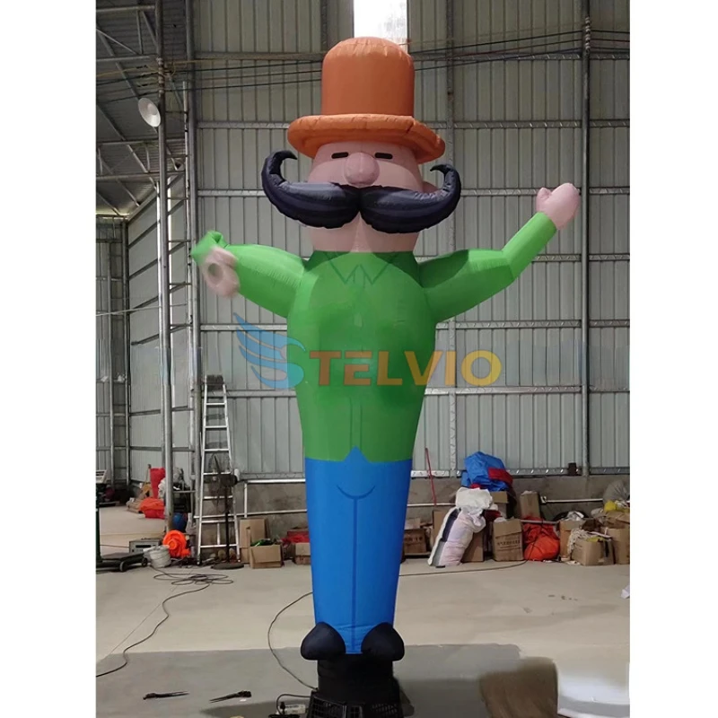 Wind Dancing Sky Waving Star Welcome Hand Tube Man Signs Advertising Inflatable Air Dancer For Business