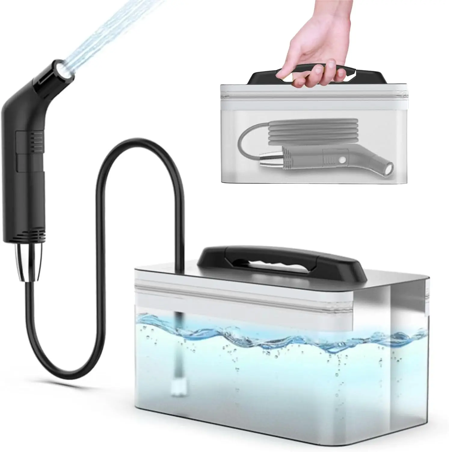 Распродажа в сезон мусульманский Электрический туристический распылитель Shattaf ручной перезаряжаемый портативный биде для ухода за гигиеной на улице