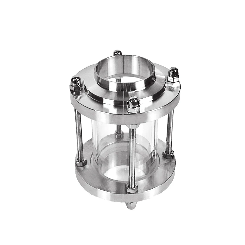 Yongda 304 316L Sanitary stainless steel Weld tubular Sight Glass for tank