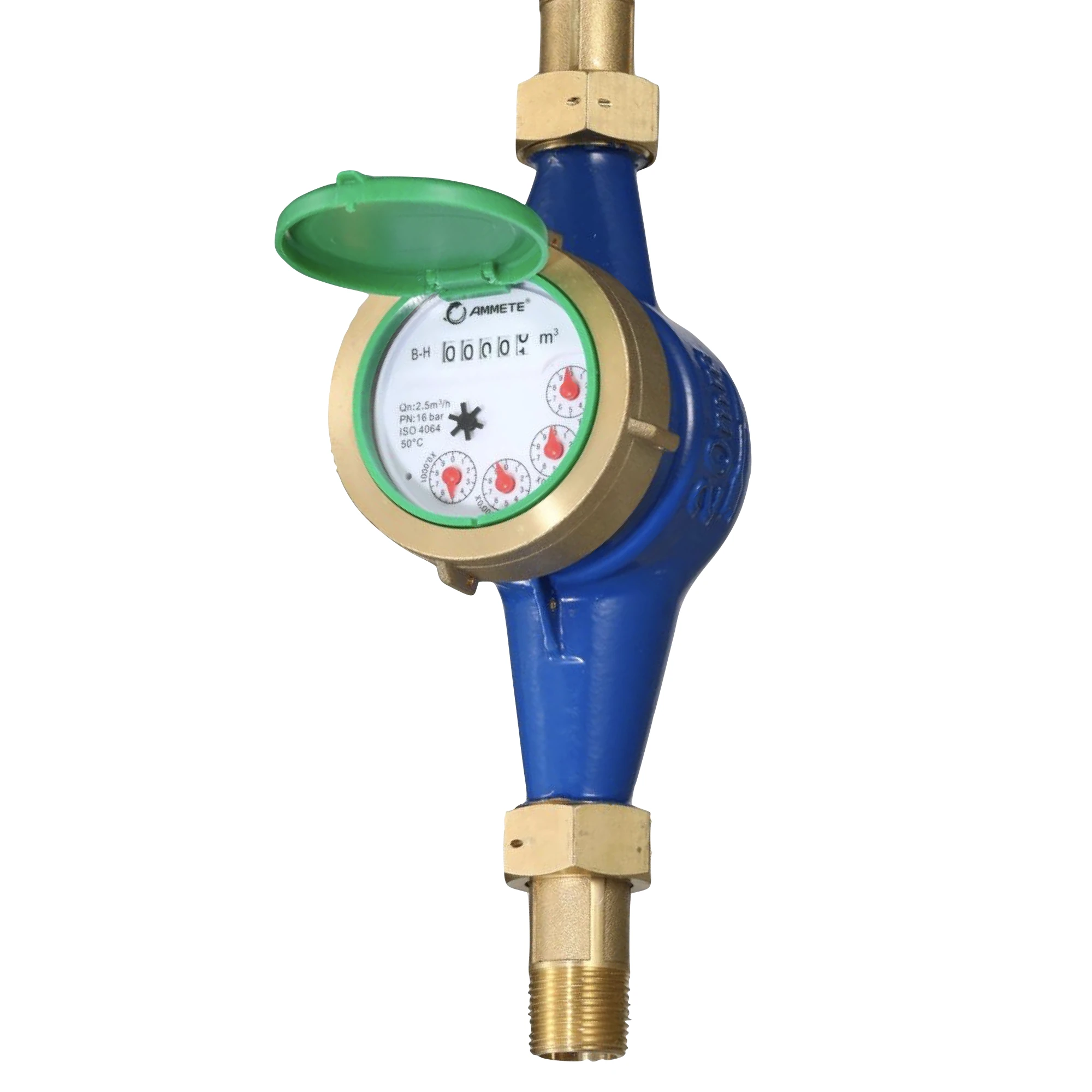 Ningbo factory price for water meter wholesale multi-jet type flow meter DN15 smart water meter with free water meteraccessories