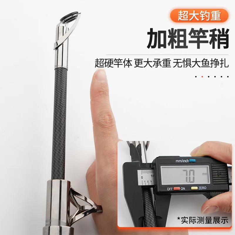 2.1m/2.4m/2.7m/3m/3.6m/3.9m/4.2m/4.5m Telescopic Fishing Rod Ring Rod And Pulley Rod