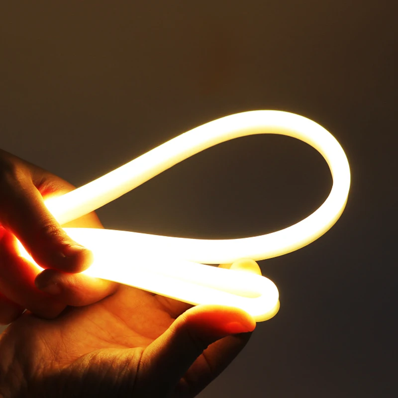 Flex Neon Strip Light Side-bend Plane IP20 Soft Silicone for Bar High Brightness 4x10mm Sign Letter 24v DC LED Ce 15 Luces Led