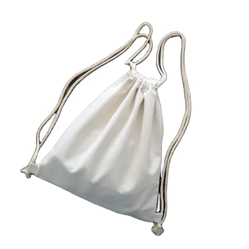  Promotional cheap custom logo backpack high quality tote cotton bag canvas