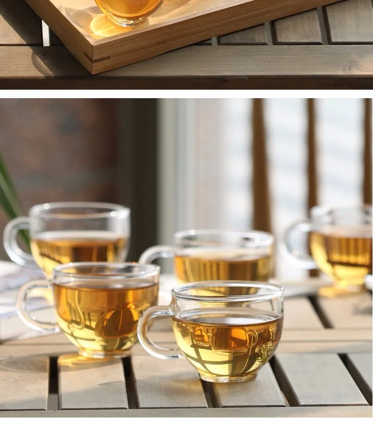 
Eco-friendly glass tumbler custom logo tea mug glass cups 