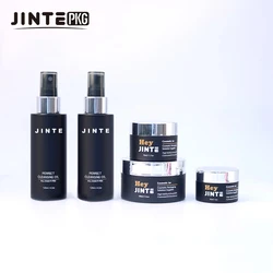 Empty Cosmetic Plastic Jar For Body Butter PETG Cosmetic Jar and PET Toner Plastic Bottle