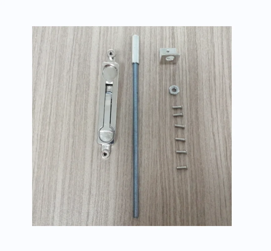 Aluminium Double Door Frame Top Flush Door Bolt Flush Mount Extension Bolt
