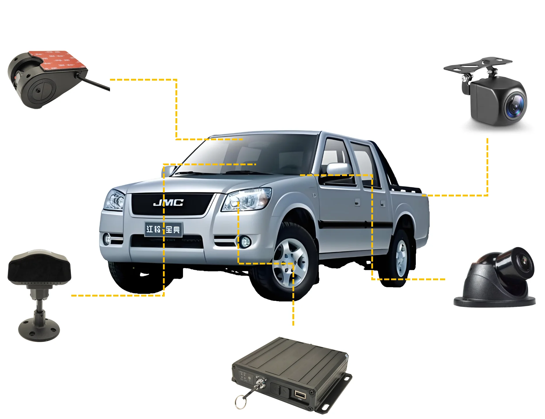 DMS with 20M long range millimeter wave radar for mining vehicles ADAS BSD