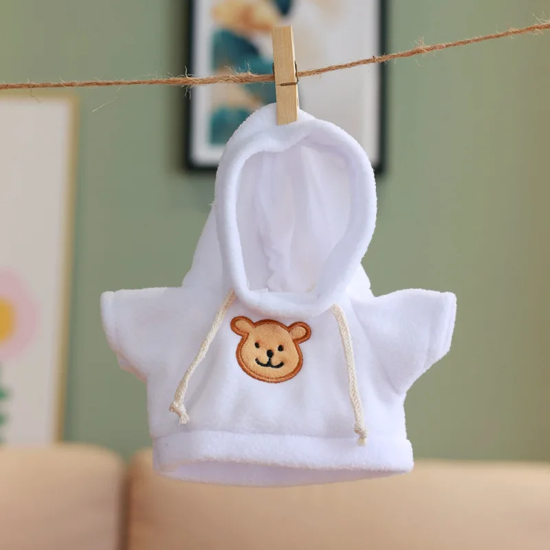 Hot teddy bear clothes cotton doll clothes loaded wool hoodie sweater teddy bear 30 cm doll plush toy doll clothes