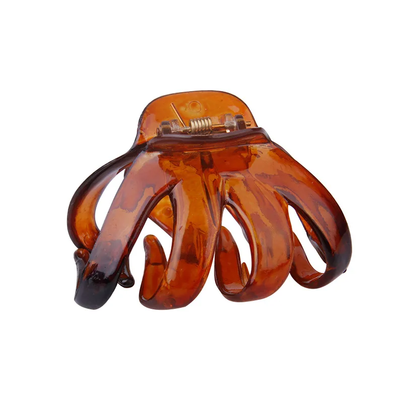 
Octopus hair jaw clip fashion watermelon crab clamp hair clip plastic large spring clip 