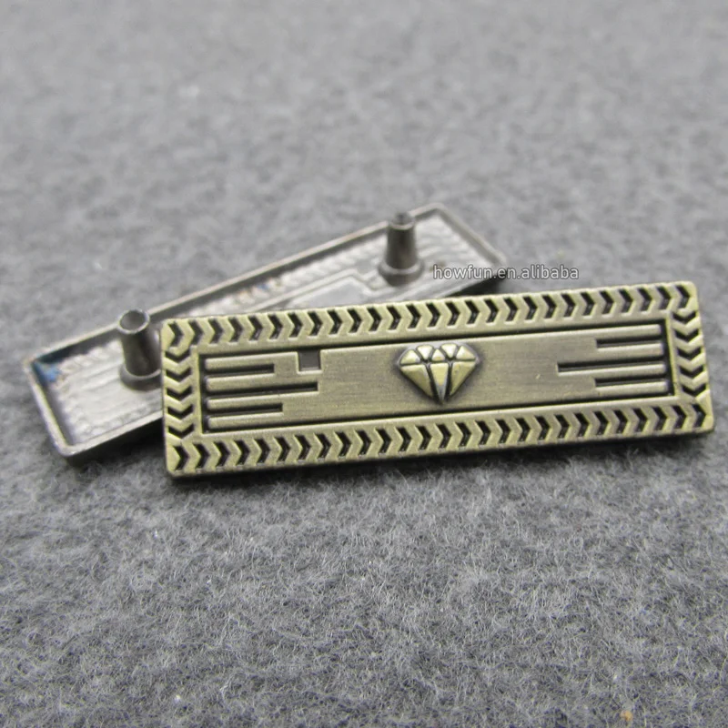 Custom hanging plating metal label