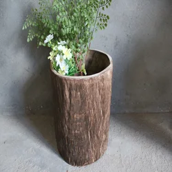 Factory supply discount price small wood wine barrel planters wooden planter vertical hanging garden