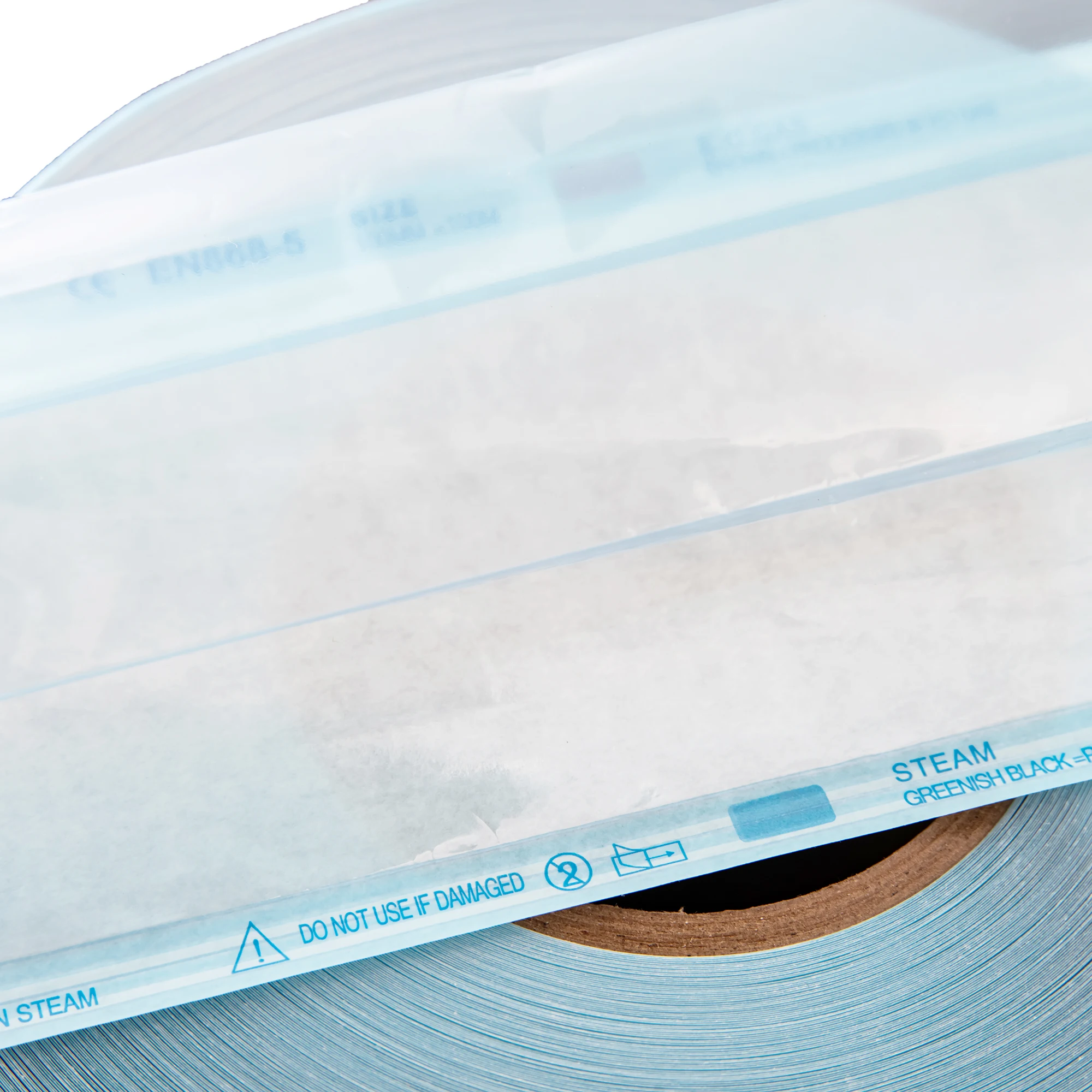 Can be Cut According to the Length of the Sterilized Item Sterilizer Autoclave Pouch Flat Reel for Dental