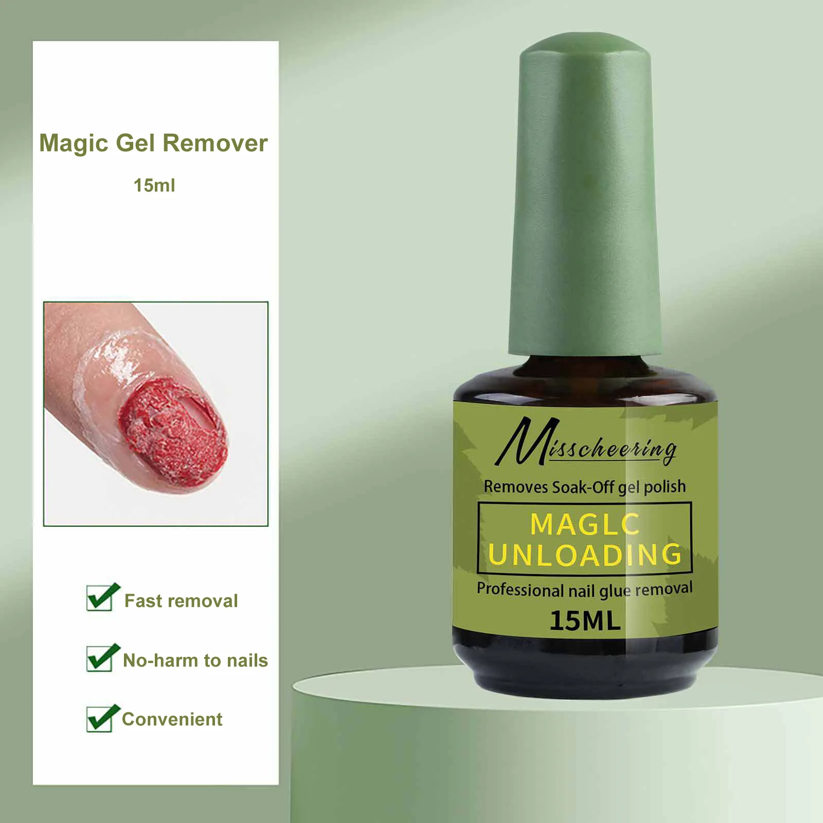 15ML Professional Magic Gel Remover Soak off Polish Removal Automatically Burst Varnish Removing Manicure
