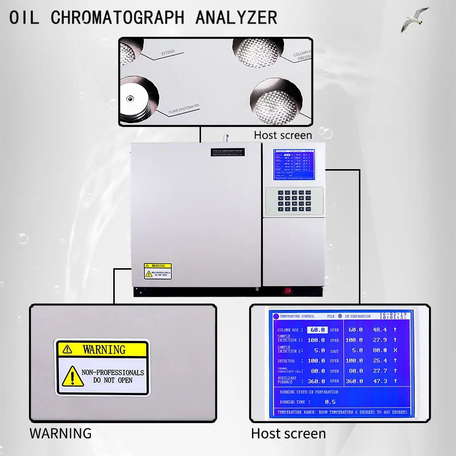 UHV-645 Transformer Oil Test Equipment Professional High Performance Gas Chromatography System