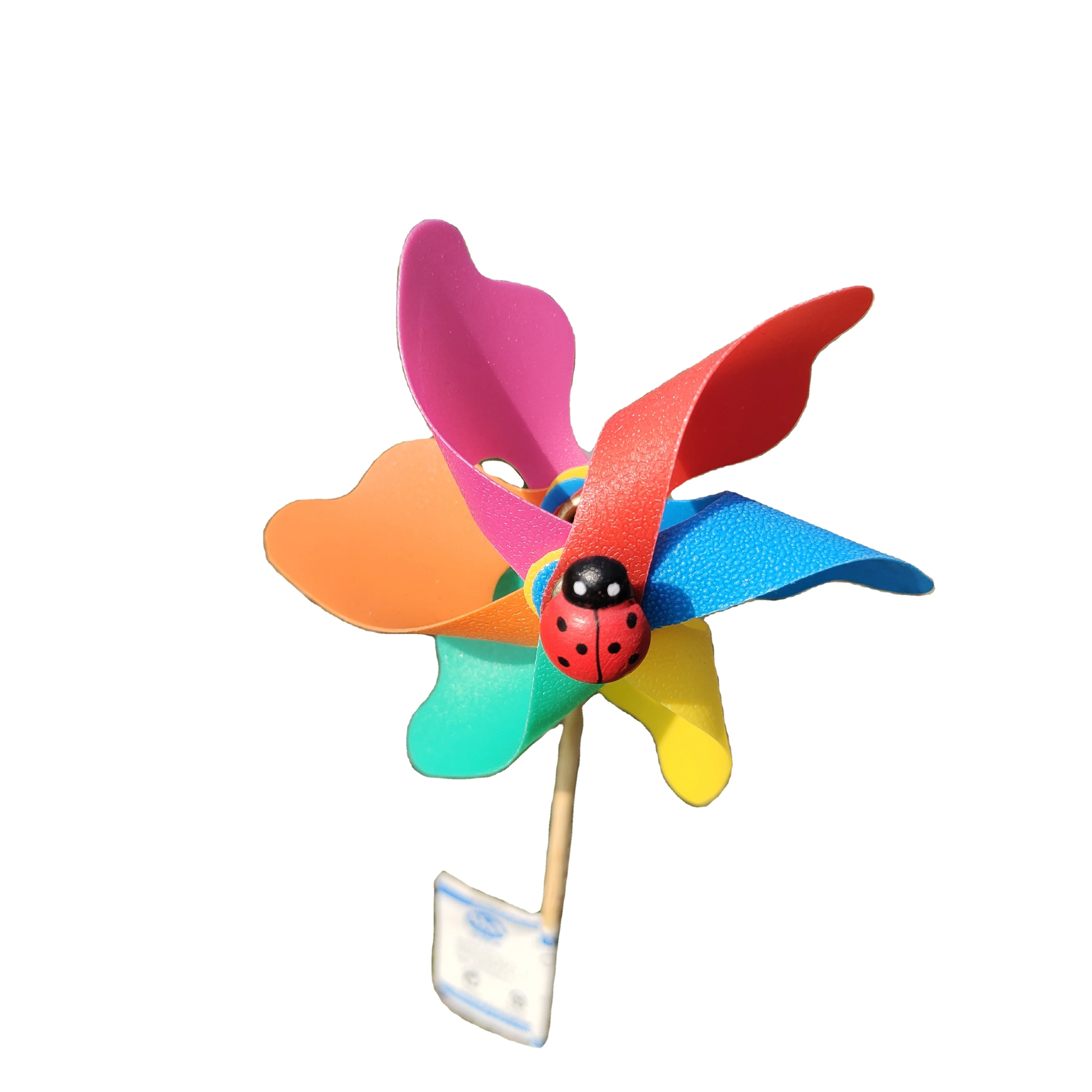 
Flower with Leaves Garden decoration kids play fun tool set Wind Spinner Mini Windmill Toy Yard Pinwheel 