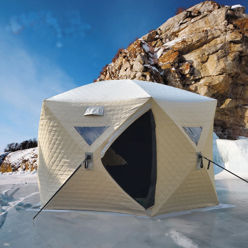 Revo Ice Fishing Tent Outdoor Cold Windproof Camping Strong Waterproof Ice Cotton Fishing Tent
