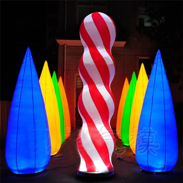 Indoor Space Decorative Inflatable Color Pipe For Hanging