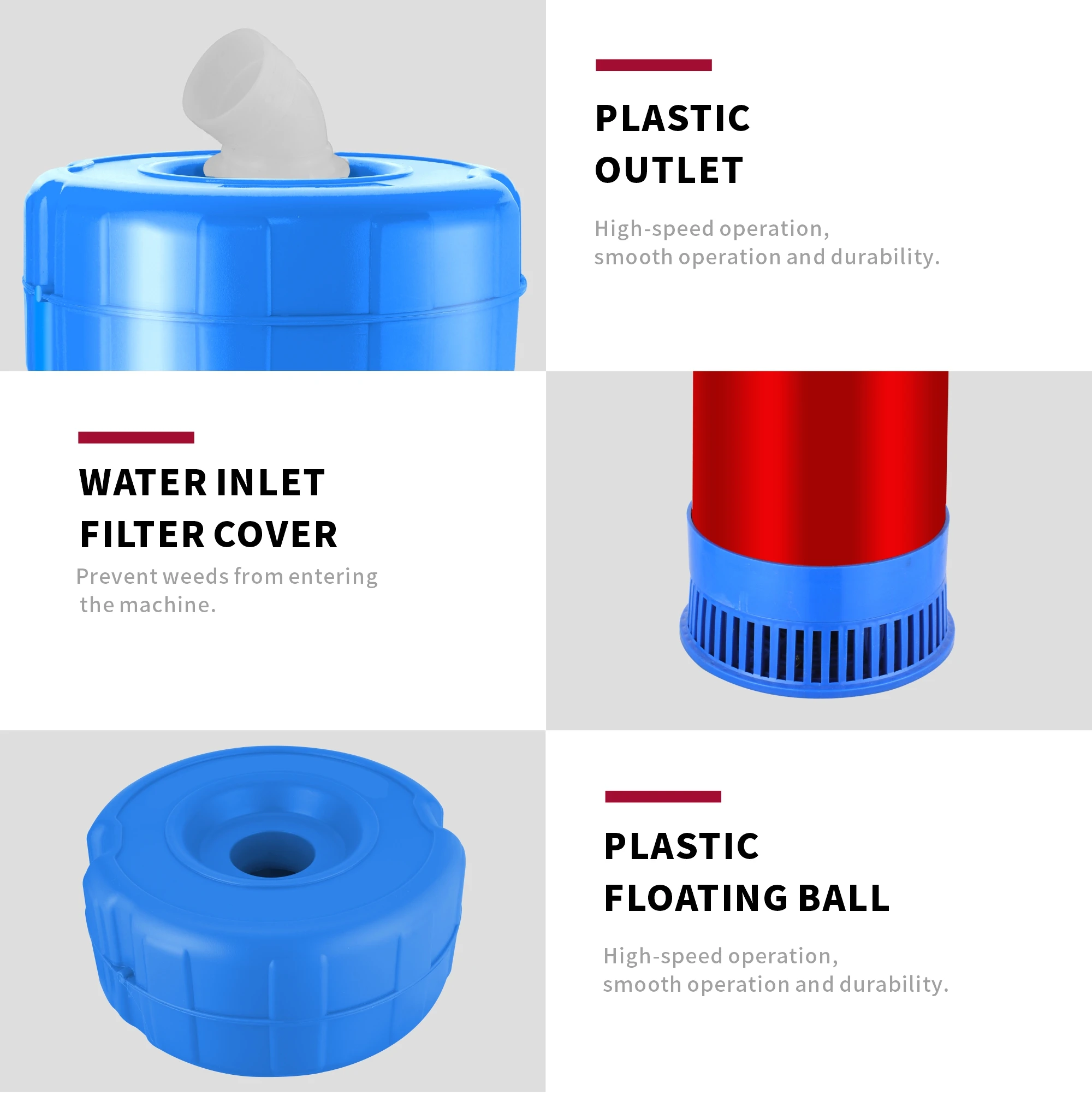 AC/DC Гибридный 1HP солнечный DC кислородный аэратор для пруда