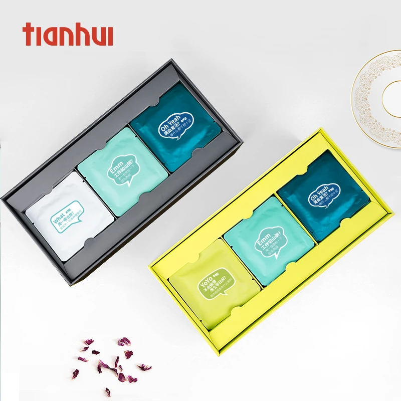 Tianhui Gift Packing Set Food Packaging Cardboard Organizer Paper Storage Box With Window