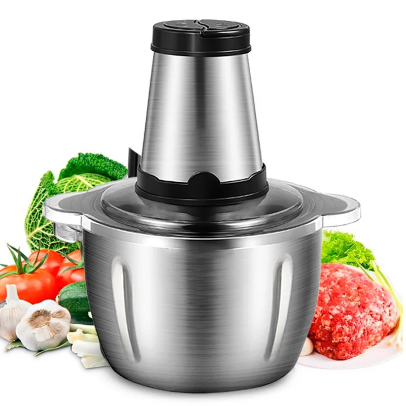 2024 High Quality Kitchen Metal Manual Food Meat Slicer Spin Vegetable Mini Chopper And Bone Grinder