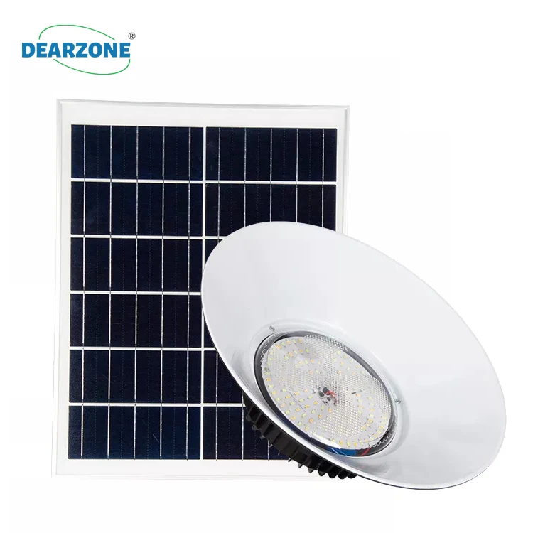 Home Lamp System Kit Camp 300w 600w Design Aluminum Casting Street Indoor Stadium Warehouse Courtyard Solar LED High Bay Lights