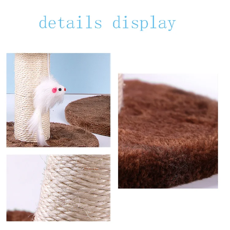 
Cat Toy Scratching Board Cat Climbing Frame Sword Rope Multi-function Pet Jumping Platform Small Cat Tree 