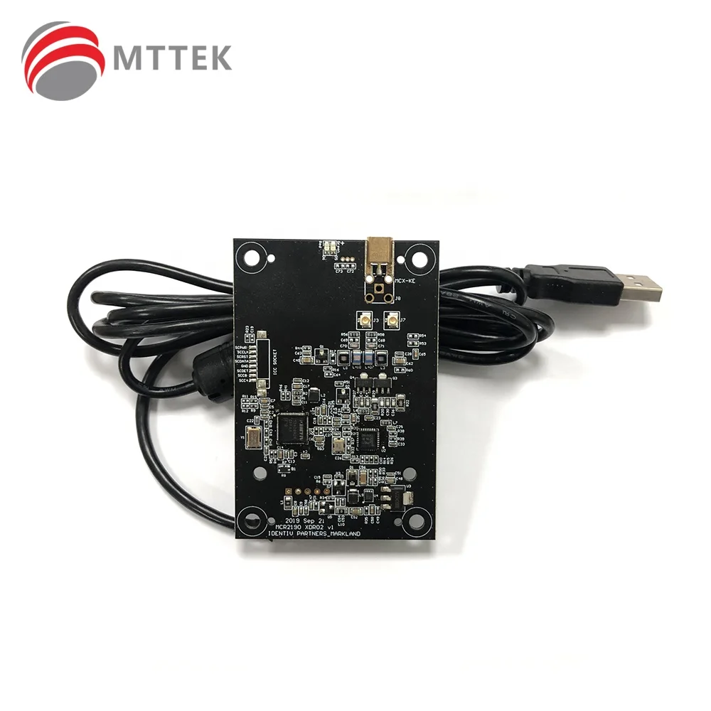 XDR02 ISO14443 NFC Contactless Smart Card Reader Embedded Module with External Antenna Board Passport RFID Identification