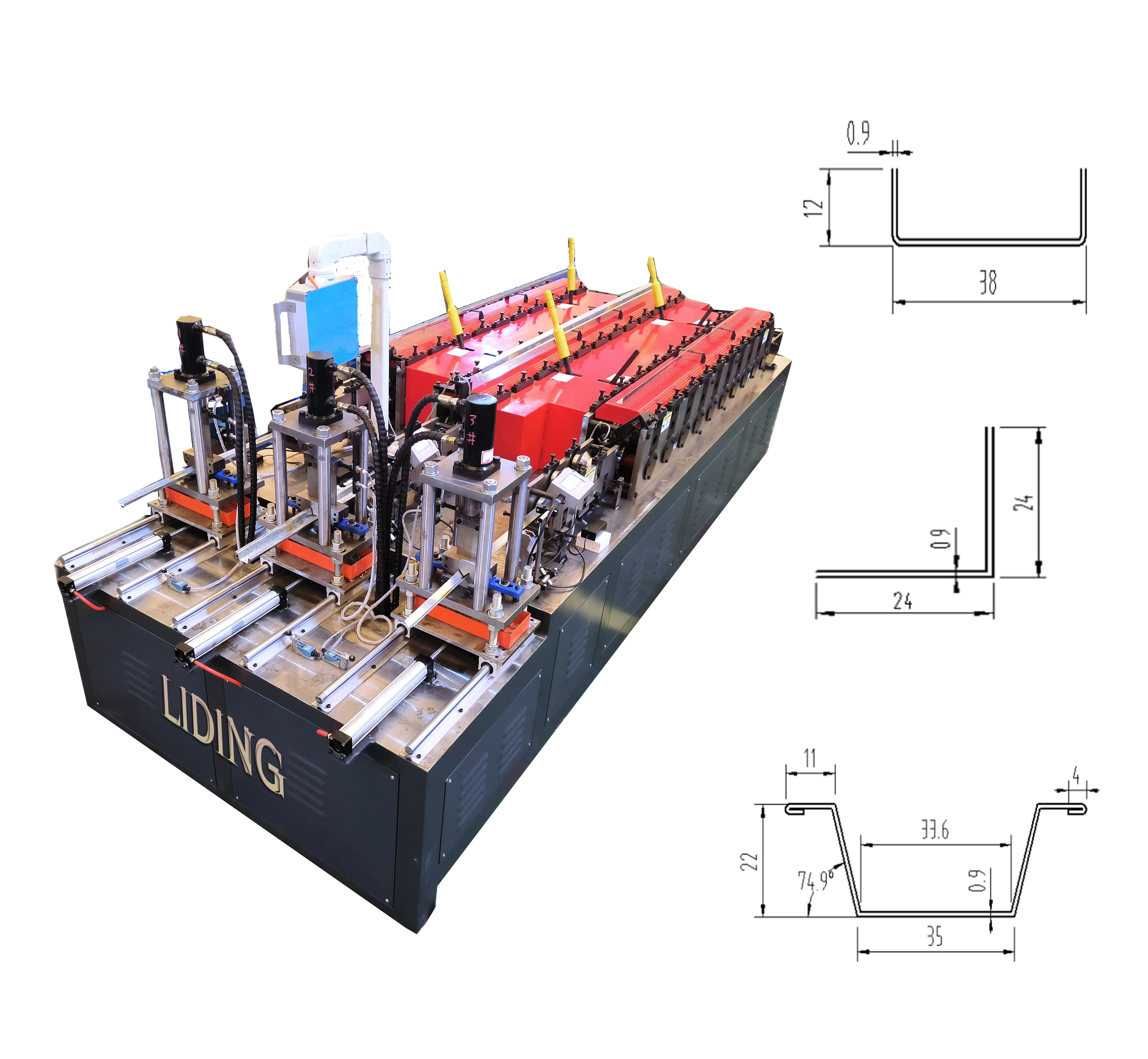 High quantity Drywall Machinery  Metal And gold supplier China Stud and Track Roll Forming Machine