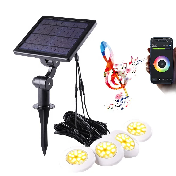 China Factory ABS PC outdoor fountain waterproof ip65 rgb solar led underwater pool light