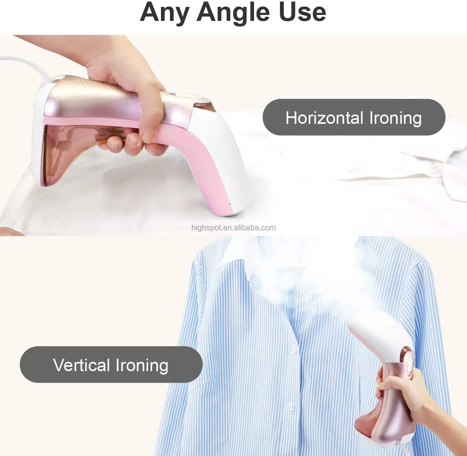 Лучший профессиональный портативный паровой утюг для путешествий, новый дизайн, ручной отпариватель для одежды, ручной отпариватель
