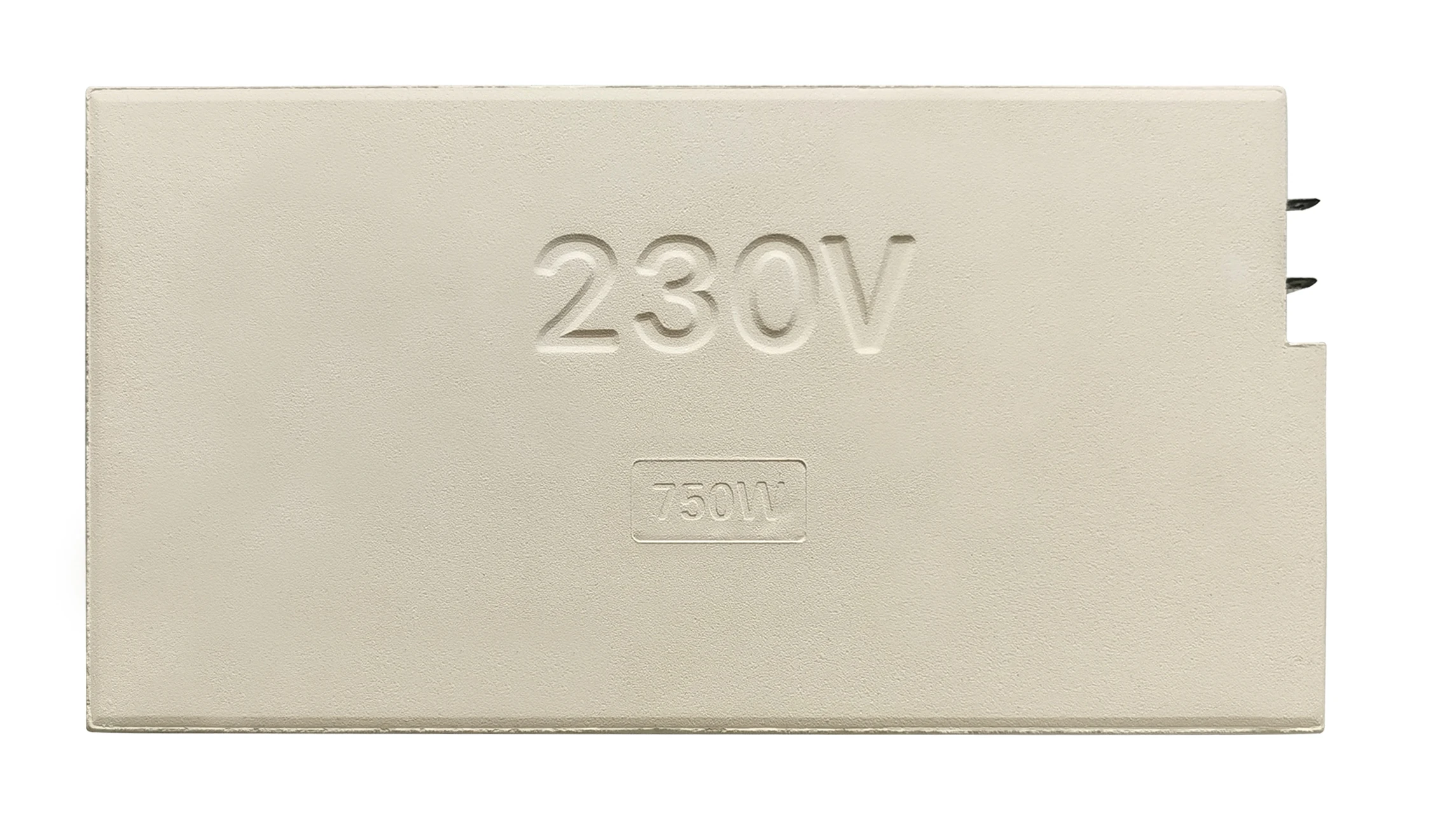 Inertia thermal Magnesia ceramic block 750 W M1530 thickness 20 mm 6.3 mm terminals built in Iron chromium aluminum heating wire