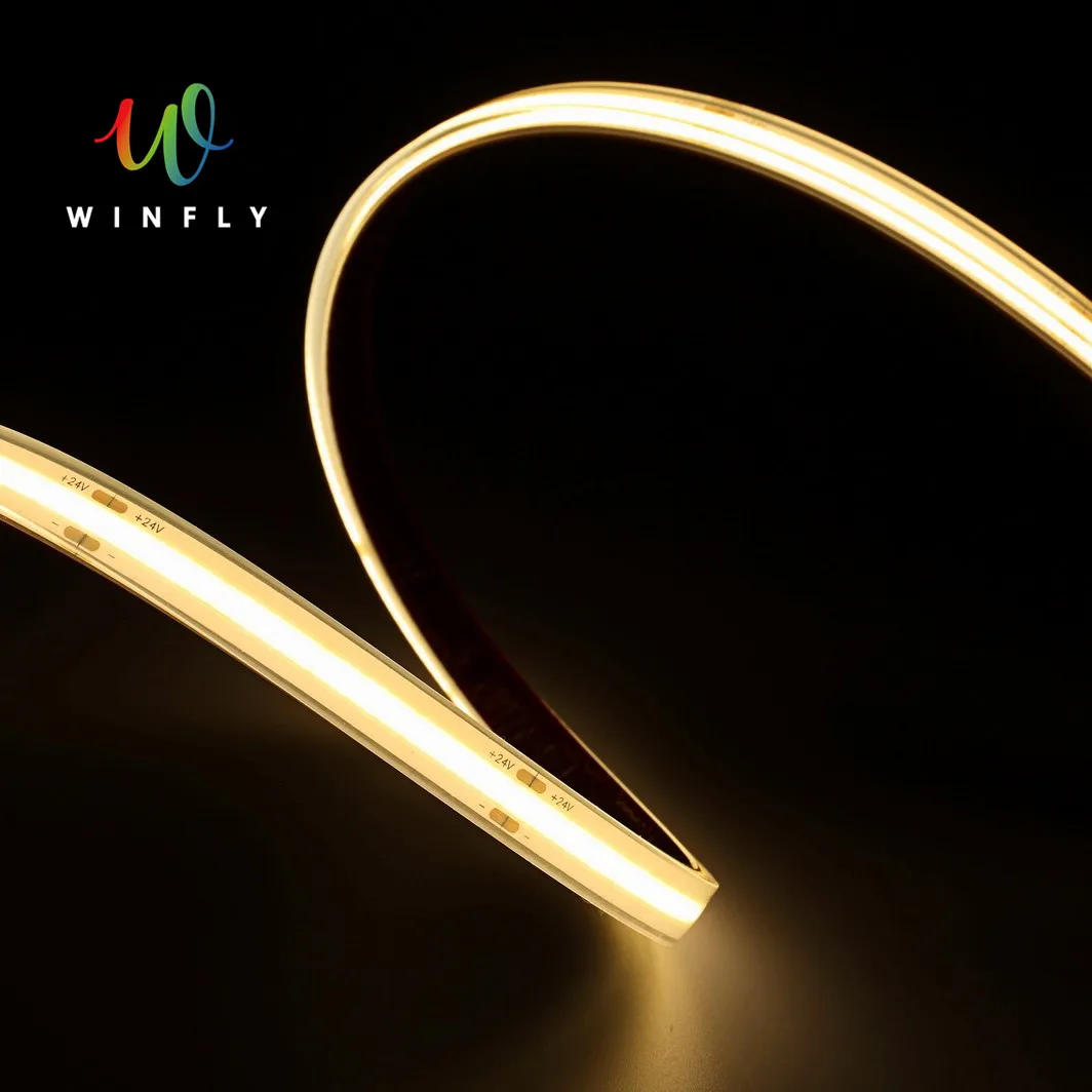 
No Waterproof 5m 10m Rgb Powered Small Battery Operated Music Usb Controlled Cob Led Strip Light 