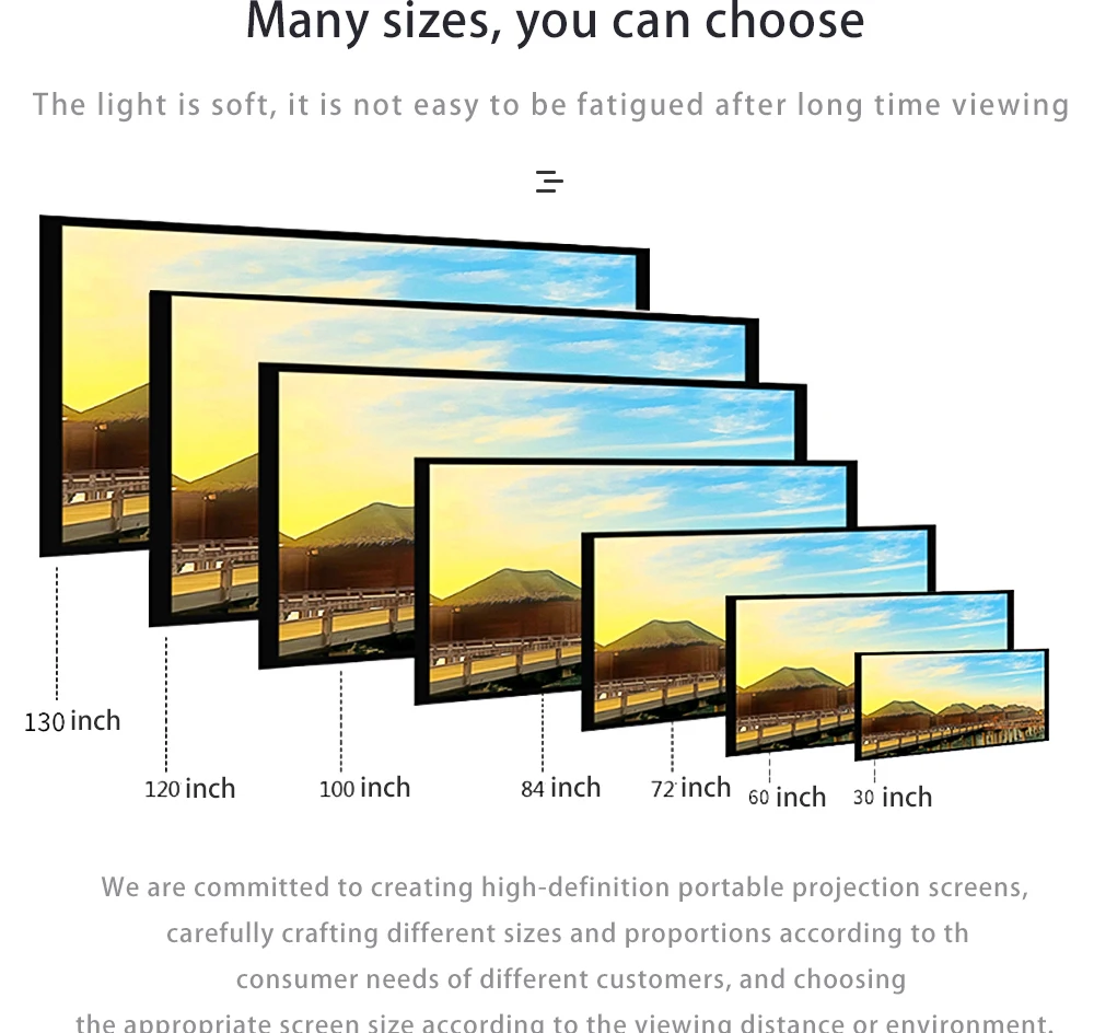 Photography background projector screen curtain 3d 4k hd projector screen