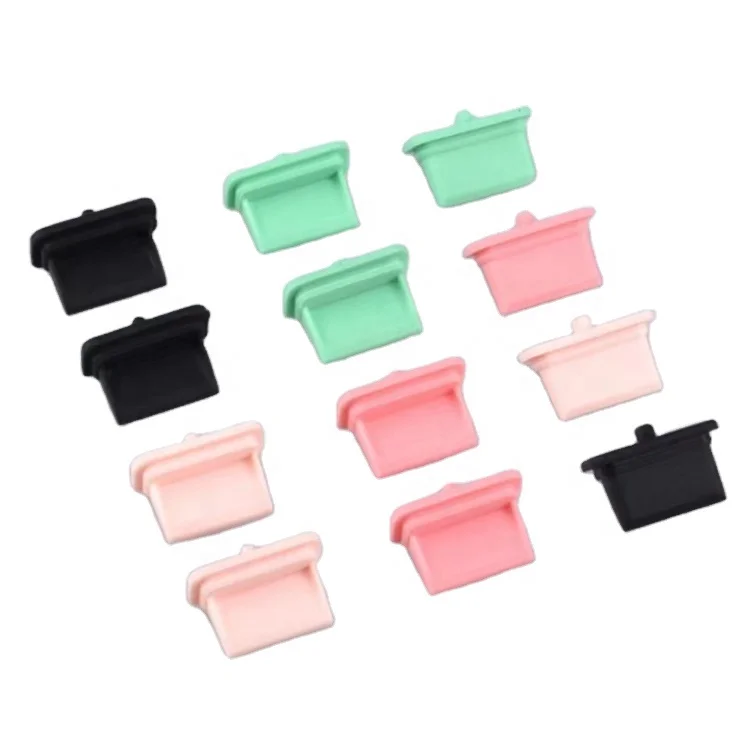 Cuten Wholesale Custom input Micro Anti Port Type-C Rubber Silicone Cap Covers Silicone USB Dust Plug