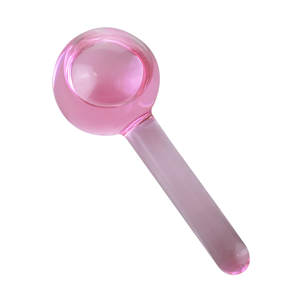 Beauty shop cosmetic gift set facial spa massager products big size Face ice globes with glitters