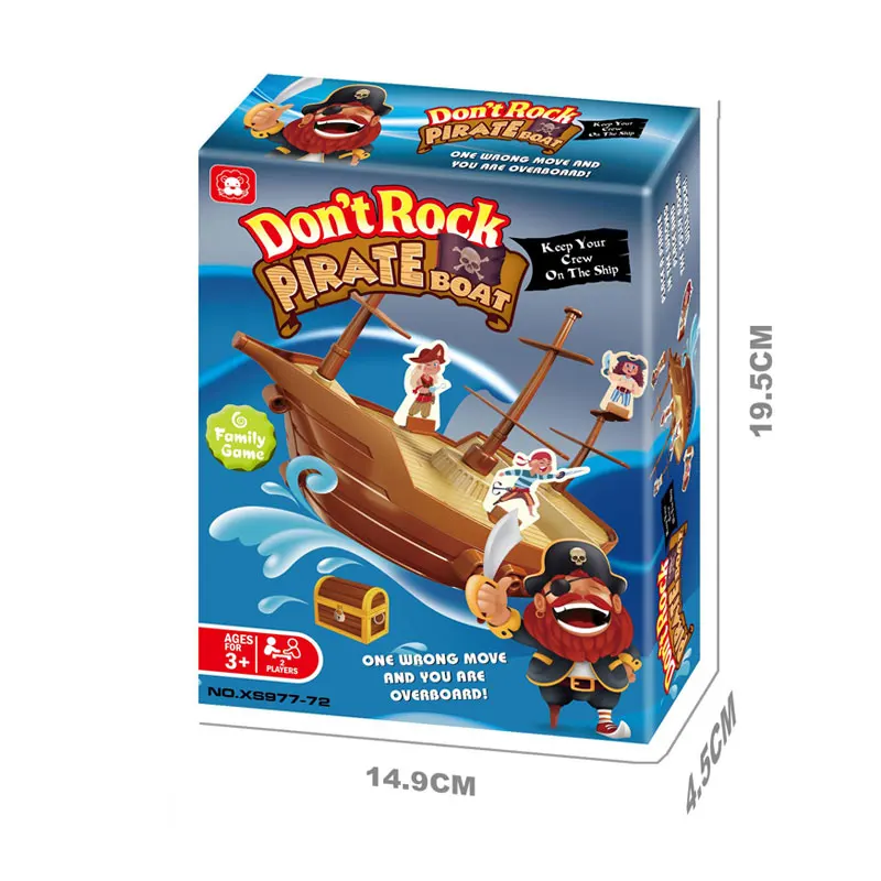 Kids learning educational toys balance game pirate ship board game ships for 3+ kids
