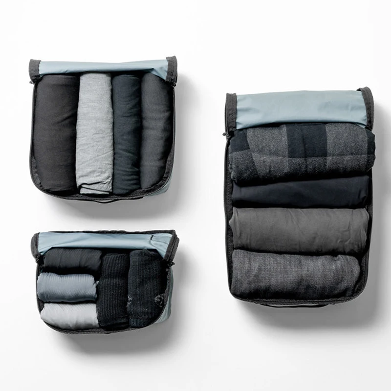 Customized Packing Cubes 3 Set Compression Packing Cubes for Travel for Luggage Suitcases Double Zipper Packing Cubes for Travel