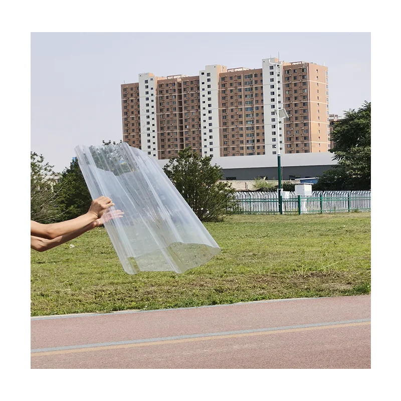 SINHAI 3mm Clear Polycarbonate Corrugated Roofing Tile pc solid sheet transparent corrugated plastic roofing sheet
