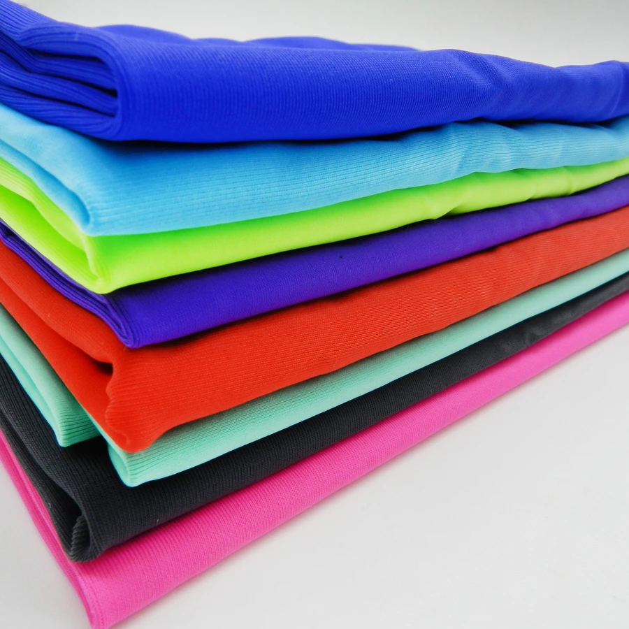 Multi-color light printed fabric single jersey recycled melange ethnic stretch fabric for yoga wear