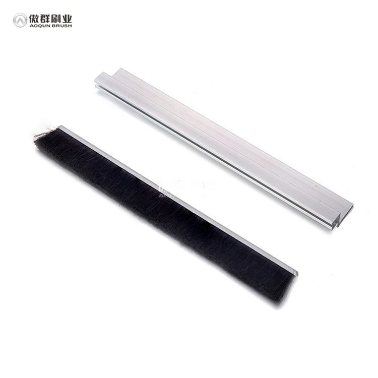 Factory Customized Standard Bristle Length Dust Proof Aluminium Door Nylon Brush Strip